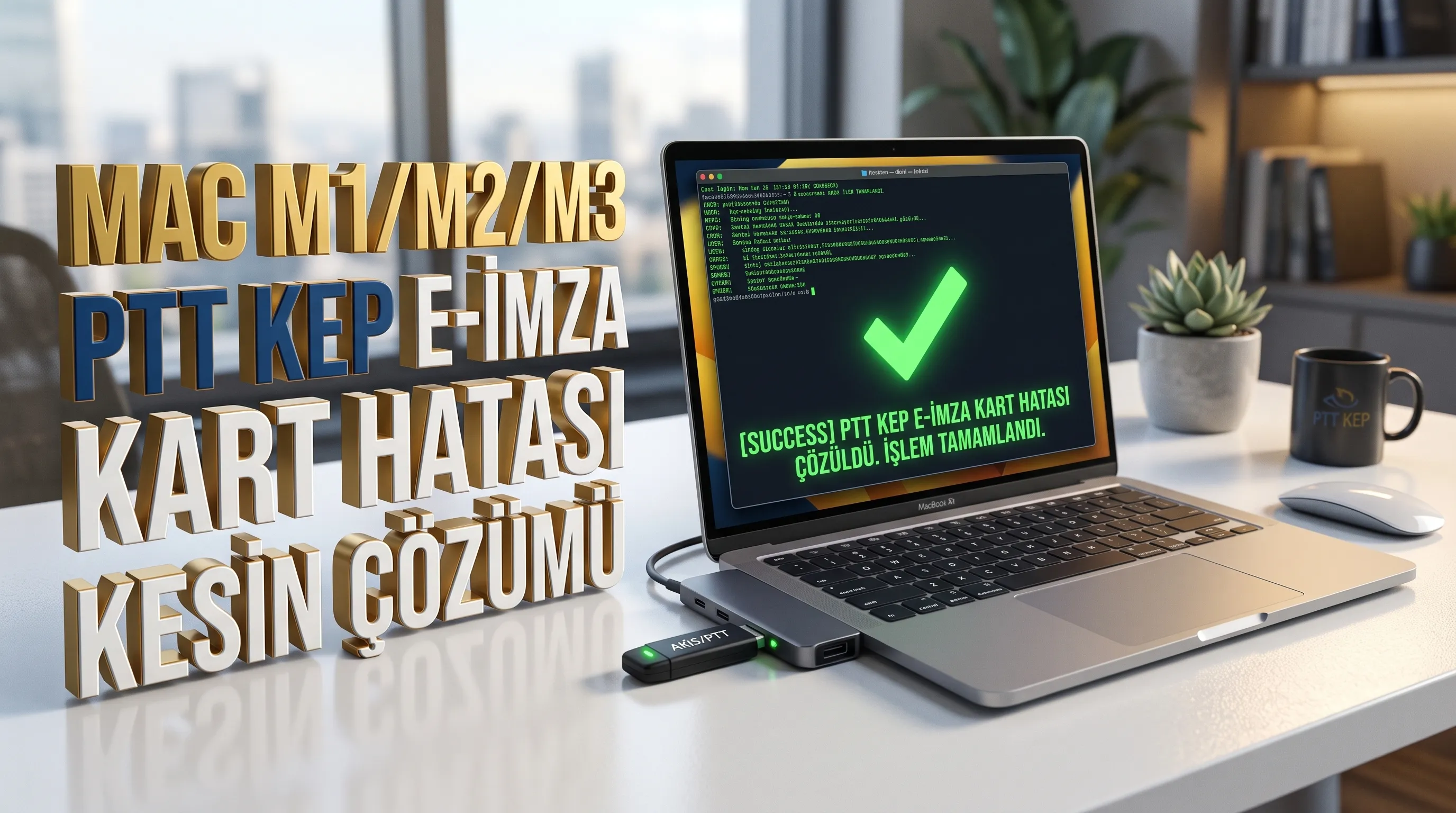 Mac M1/M2/M3 İçin PTT KEP E-İmza "Akıllı Kart" ve "Status Code: 1" Hatası Kesin Çözümü